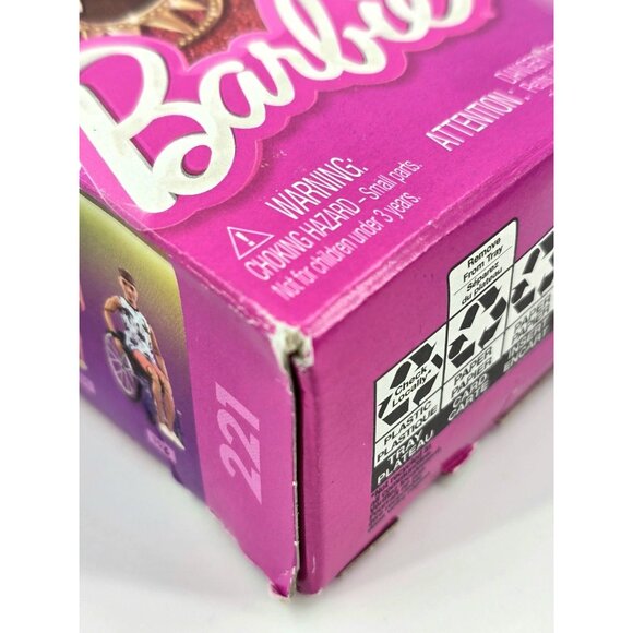 65th Anniversary Barbie Fashionistas Doll #221 Wearing Red Dress & Accessories - Picture 11 of 14